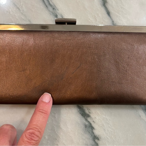 Vintage Chinese Laundry Two-Tone Leather Wallet Clutch – Y2K Era - Picture 8 of 15